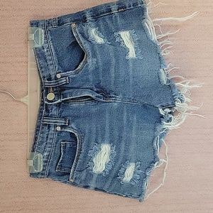 Blank NYC distressed cut-offs